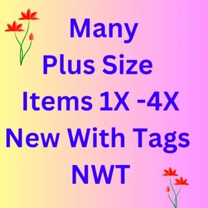- REASONABLE OFFERS Encouraged, Most are New w Tags NWT & Many Plus Size I…